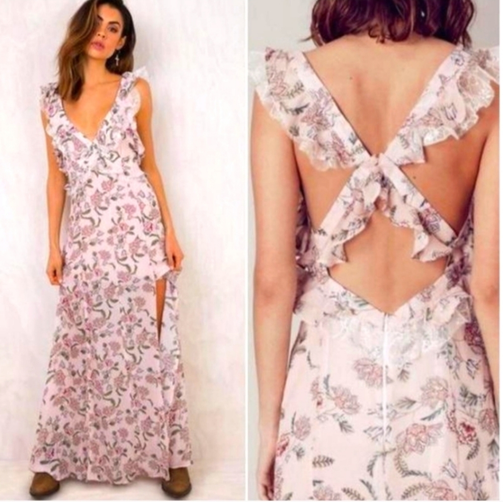 🍋For Love & Lemons Bee Balm Maxi Dress - Picture 16 of 16